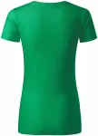 Dámske tričko, štruktúrovaná organická bavlna, trávová zelená