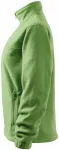 Lacná dámska bunda fleecová, hráškovo zelená