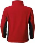 Lacná detská fleecová bunda kontrastná, červená