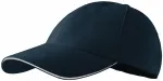 Lacná kontrastná šiltovka, tmavomodrá