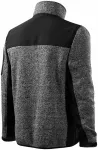 Lacná pánska bunda voľnočasová, knit gray