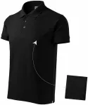Lacná pánska elegantná polokošeľa, čierna