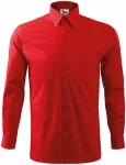 Lacná pánska košeľa s dlhým rukávom, červená