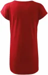 Lacné dámske splývavé tričko/šaty, červená