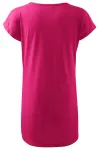 Lacné dámske splývavé tričko/šaty, purpurová