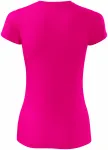 Lacné dámske športové tričko, neonová ružová