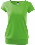 Lacné dámske trendové tričko, jablkovo zelená