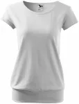 Lacné dámske trendové tričko, biela