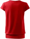 Lacné dámske trendové tričko, červená