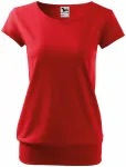 Lacné dámske trendové tričko, červená