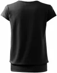 Lacné dámske trendové tričko, čierna