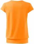Lacné dámske trendové tričko, mandarínková oranžová