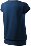 Lacné dámske trendové tričko, polnočná modrá