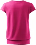 Lacné dámske trendové tričko, purpurová