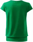 Lacné dámske trendové tričko, trávová zelená