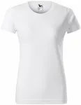 Lacné dámske tričko jednoduché, biela