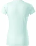 Lacné dámske tričko jednoduché, ľadová zelená