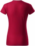 Lacné dámske tričko jednoduché, marlboro červená