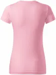 Lacné dámske tričko jednoduché, ružová
