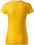 Lacné dámske tričko jednoduché, žltá