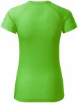 Lacné dámske tričko na šport, jablkovo zelená