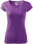 Lacné dámske tričko s veľmi krátkym rukávom, fialová