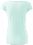Lacné dámske tričko s veľmi krátkym rukávom, ľadová zelená