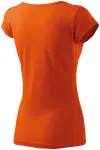 Lacné dámske tričko s veľmi krátkym rukávom, oranžová