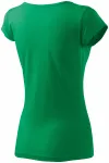 Lacné dámske tričko s veľmi krátkym rukávom, trávová zelená