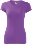 Lacné dámske tričko zúžené, fialová