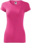 Lacné dámske tričko zúžené, purpurová