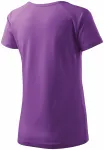 Lacné dámske tričko zúžene, raglánový rukáv, fialová