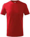 Lacné detské tričko jednoduché, červená
