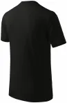 Lacné detské tričko jednoduché, čierna
