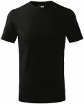 Lacné detské tričko jednoduché, čierna