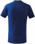 Lacné detské tričko jednoduché, kráľovská modrá