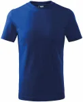 Lacné detské tričko jednoduché, kráľovská modrá