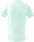 Lacné detské tričko jednoduché, ľadová zelená