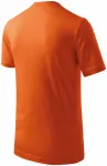 Lacné detské tričko jednoduché, oranžová