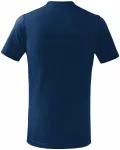Lacné detské tričko jednoduché, polnočná modrá
