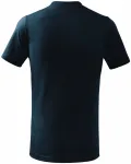 Lacné detské tričko jednoduché, tmavomodrá