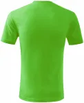 Lacné detské tričko klasické, jablkovo zelená