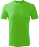 Lacné detské tričko klasické, jablkovo zelená