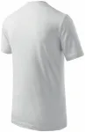 Lacné detské tričko klasické, biela