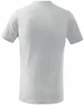 Lacné detské tričko klasické, biela