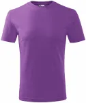 Lacné detské tričko klasické, fialová
