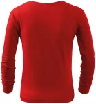 Lacné detské tričko s dlhým rukávom, červená
