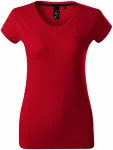 Lacné exkluzívne dámske tričko, formula červená
