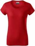 Lacné odolné dámske tričko hrubšie, červená