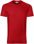 Lacné odolné pánske tričko, červená